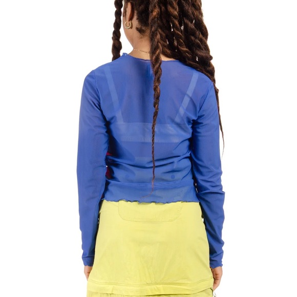 Brain Dead Teddy Hyper Mesh Long Sleeve Top - Picture 2 of 3